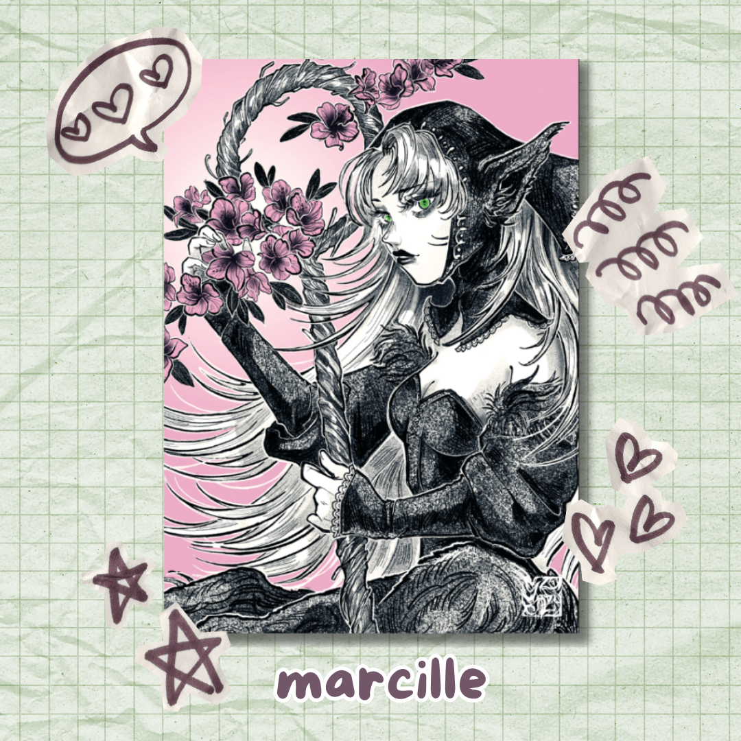 Dungeon Meshi Marcille Mini Print