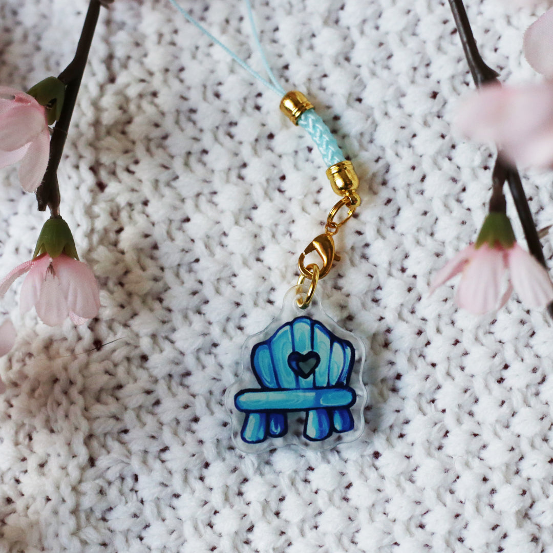 Maplestory Blue Chair Mini Acrylic Phone Charm