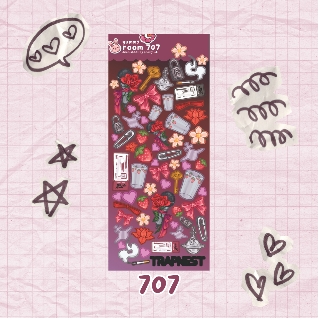 "Room 707" NANA Deco Sticker sheets