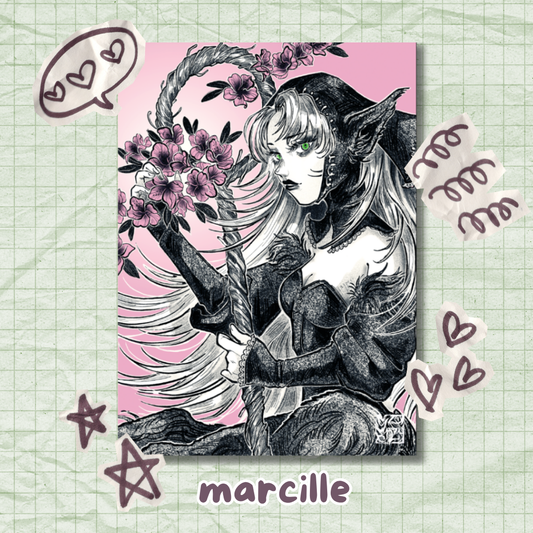 Dungeon Meshi Marcille Mini Print
