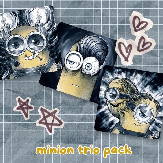 Junji Ito Horror Minion Trio Mini Print Pack