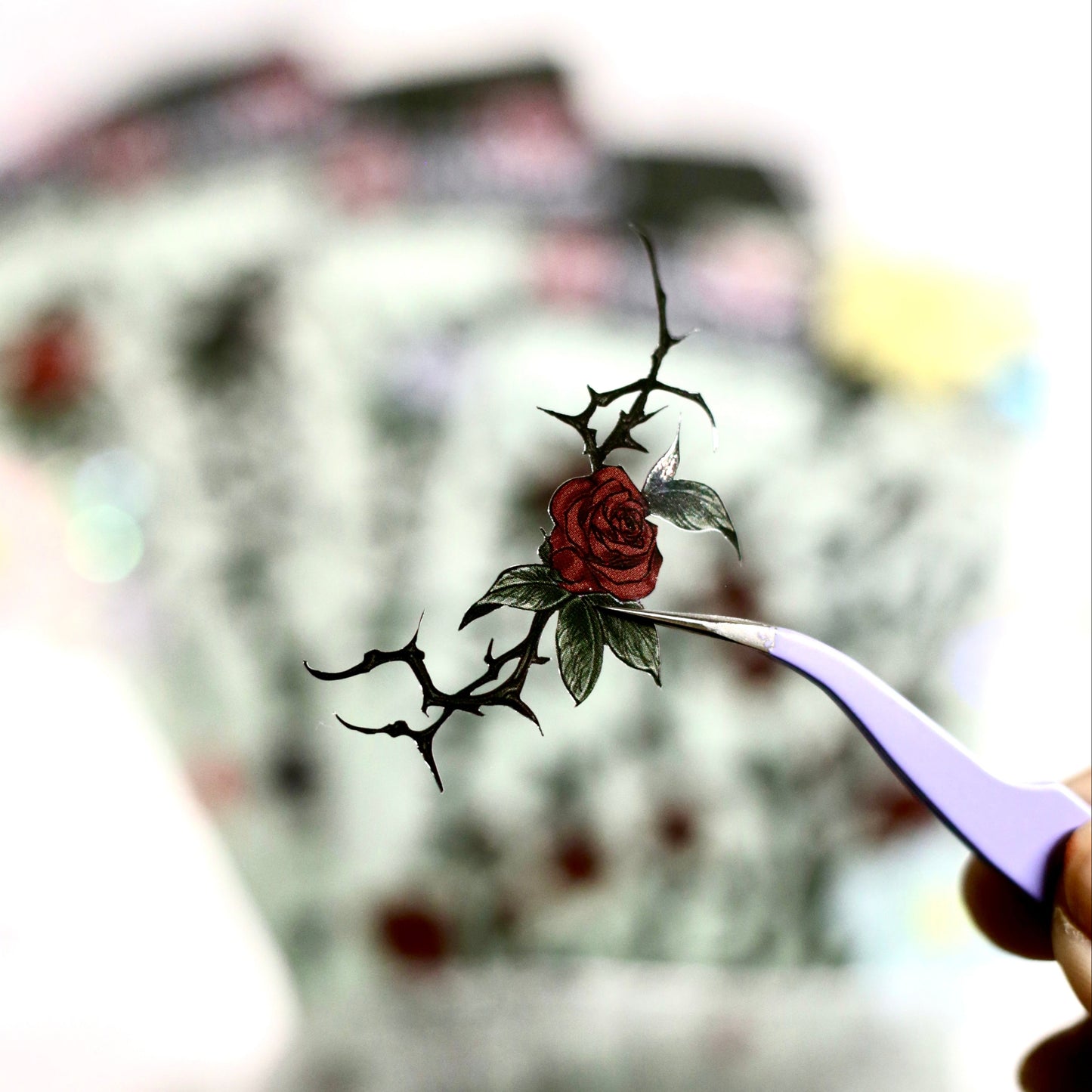 "Rosaceae" Thorny Roses Deco Sticker Sheets