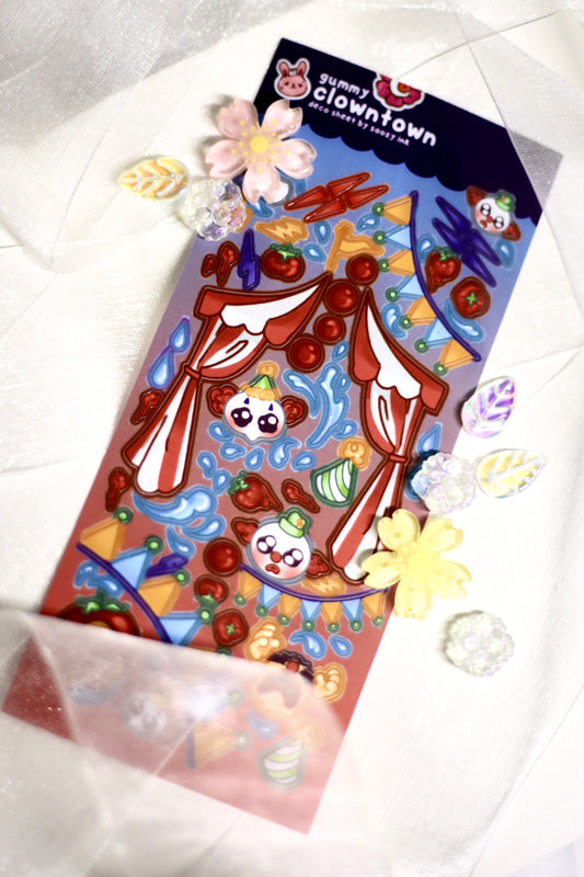 Sad Clown Deco Sticker Sheets