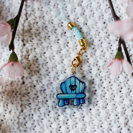 Maplestory Blue Chair Mini Acrylic Phone Charm