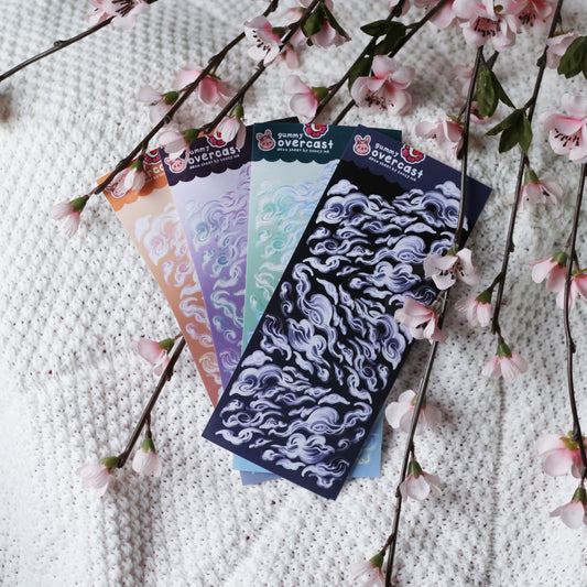 "Overcast" Clouds  Deco Sticker Sheets
