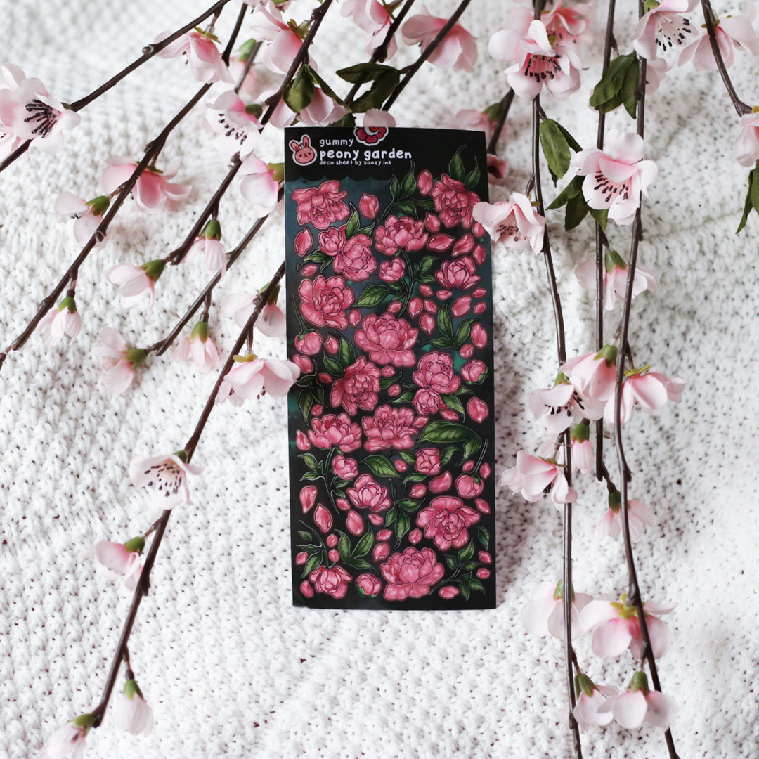 Peony Deco Sticker Sheets