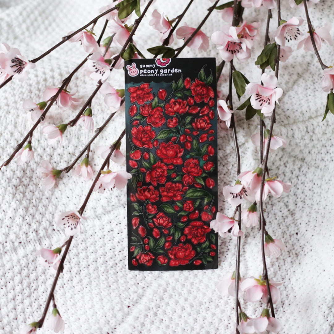 Peony Deco Sticker Sheets