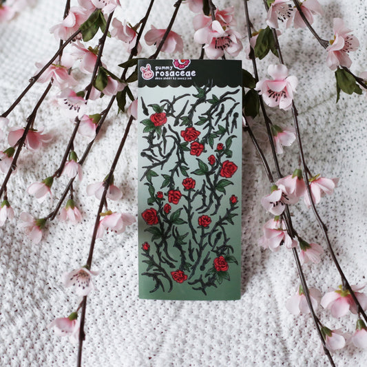 "Rosaceae" Thorny Roses Deco Sticker Sheets