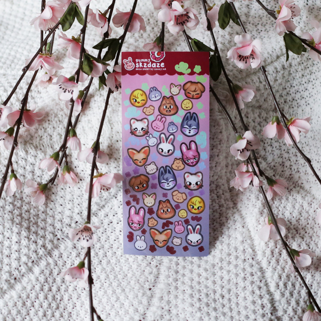 "Skzdaze" Stray Kids SKZOO Deco Sticker Sheets